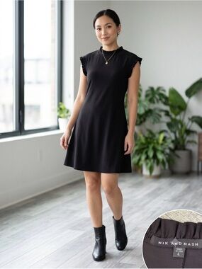 nik and nash black dress | Dresses | Nik And Nash Womens M Sleeveless dress